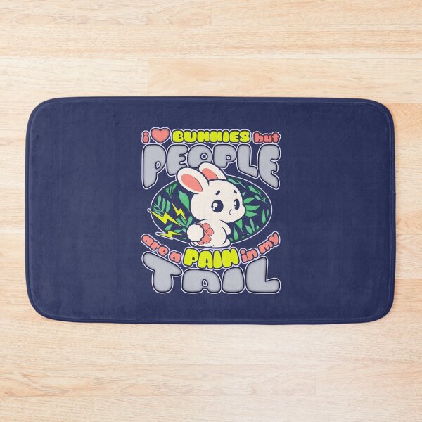 Item preview, Bunnies Make Me Happy, People are a Pain in My Tail Cartoon Hare designed and sold by CRHPOD20.