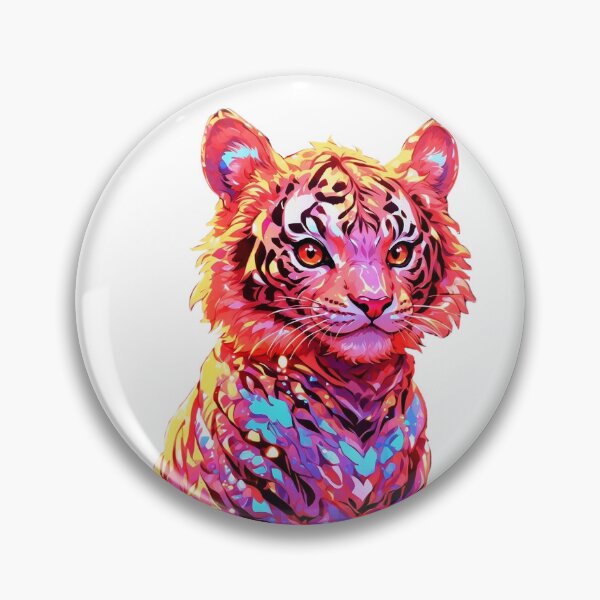 Artikelvorschau, Süßer bunter Tiger entworfen und verkauft von LevCreates.