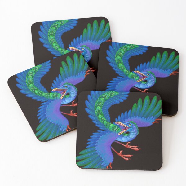 Item preview, Archaeopteryx in Blue and Green! designed and sold by Kererū Brewing.