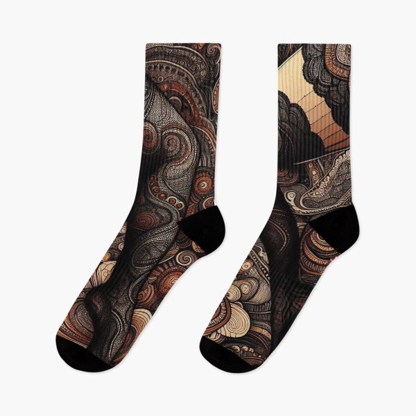 Item preview, black stockings legs abstract art pattern  designed and sold by scabsecrete.