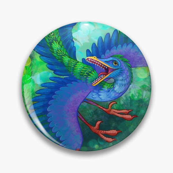 Item preview, Archaeopteryx in a ferny forest! designed and sold by Kererū Brewing.