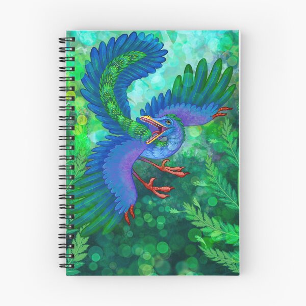 Item preview, Archaeopteryx in a ferny forest! designed and sold by Kererū Brewing.