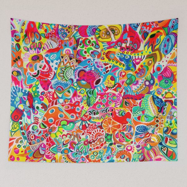 Item preview, 20. CRUSH - Vibrant Color Explosion Abstract Art by Veera Zukova designed and sold by Veera Zukova.