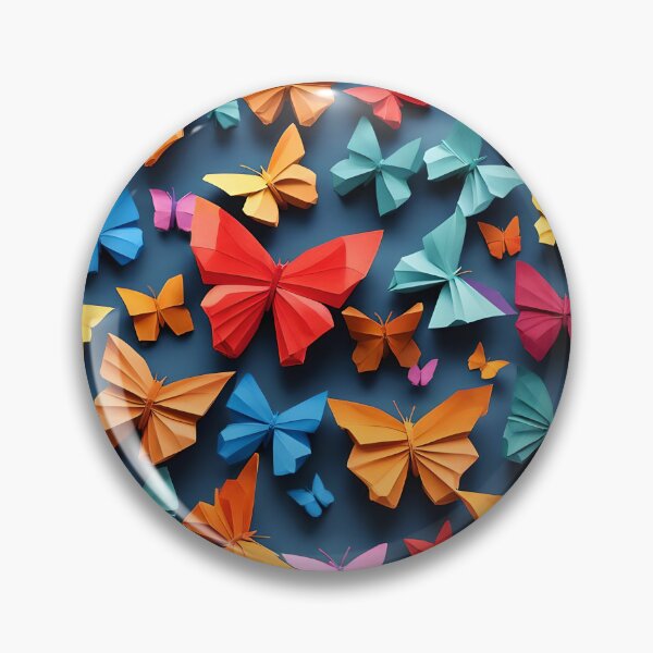 Artikelvorschau, Origami-Kunst – Flatterndes Kaleidoskop: Eine bunte Migration von Schmetterlingen entworfen und verkauft von ArtfulFolds.