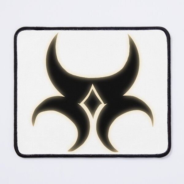 Item preview, Khajiit Race Emblem ESO | Black Glow 2, White Backround designed and sold by Brendan Hendee.