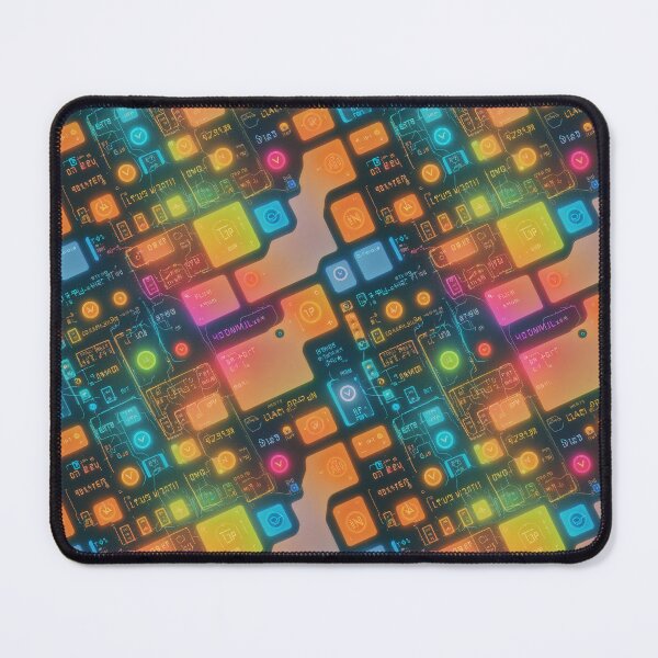 Item preview, Neon Futuristic Techno Holograms designed and sold by JashJhaveri.