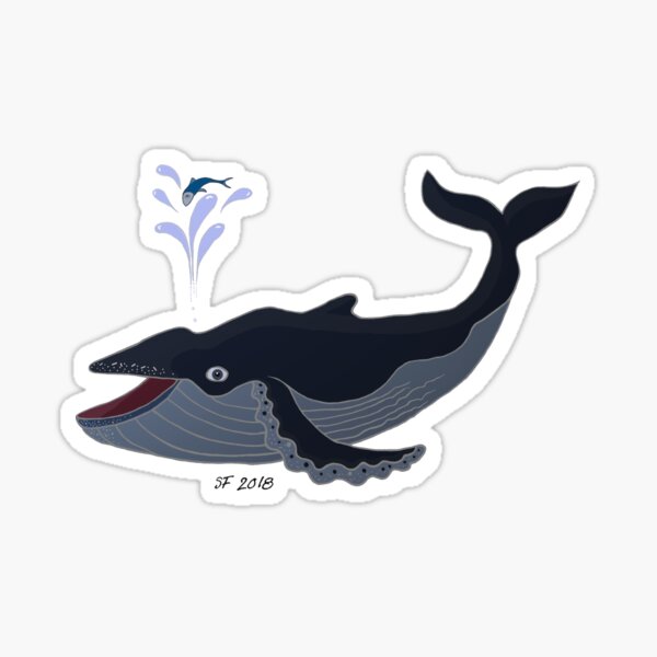 A Whale of a Surprise Sticker