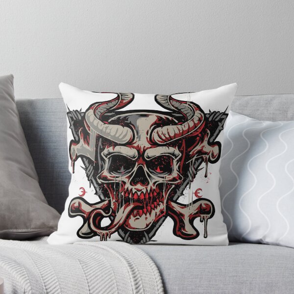 Item preview, demon-skull-with-horn designed and sold by Artstation97.