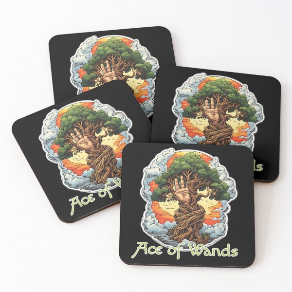 Item preview, Tarot Minor Arcana Ace of Wands Card - Green Tree designed and sold by Pixel Waite.