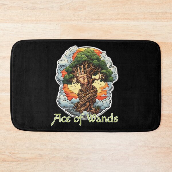 Item preview, Tarot Minor Arcana Ace of Wands Card - Green Tree designed and sold by Pixel Waite.