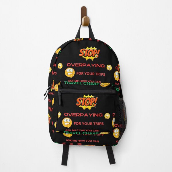 Item preview, Stop overpaying for your trips, travel cheap, affiliate marketing designed and sold by YourTrendyTees.