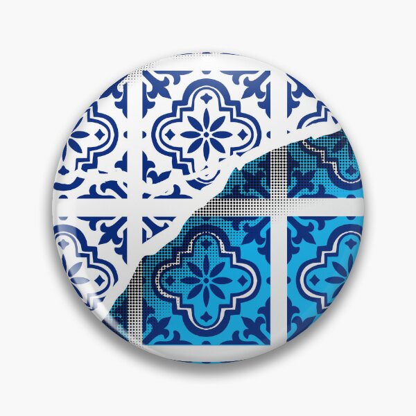 Item preview, Fragment Mosaic Tile Pattern Blue designed and sold by Bobby-Dazzler.