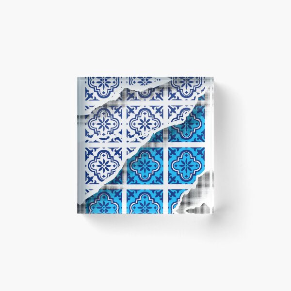 Item preview, Fragment Mosaic Tile Pattern Blue designed and sold by Bobby-Dazzler.