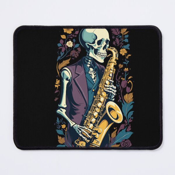 Item preview, Saxophone Playing Skeleton Funny Saxophone designed and sold by LuminOrb.
