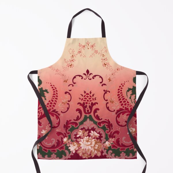 Item preview, Large And Small Floral Medallions Bouquet Insets Fleur-de-lis Motif designed and sold by WheresMyMojo.