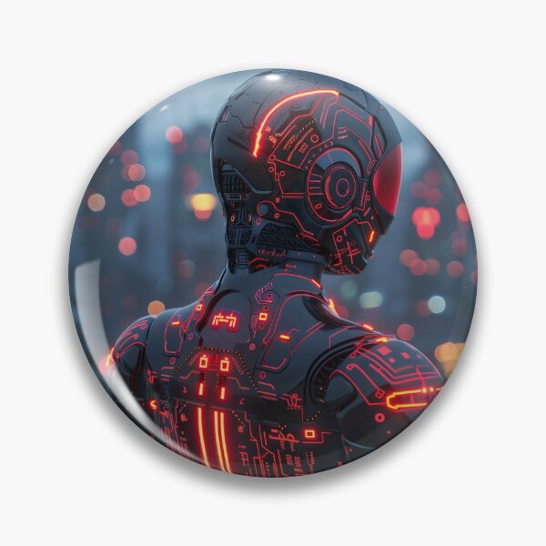 Item preview, Cybernetic Sentinel Overlooking City designed and sold by palmyst.