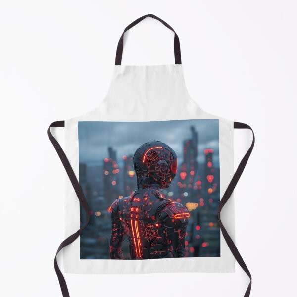 Item preview, Cybernetic Sentinel Overlooking City designed and sold by palmyst.