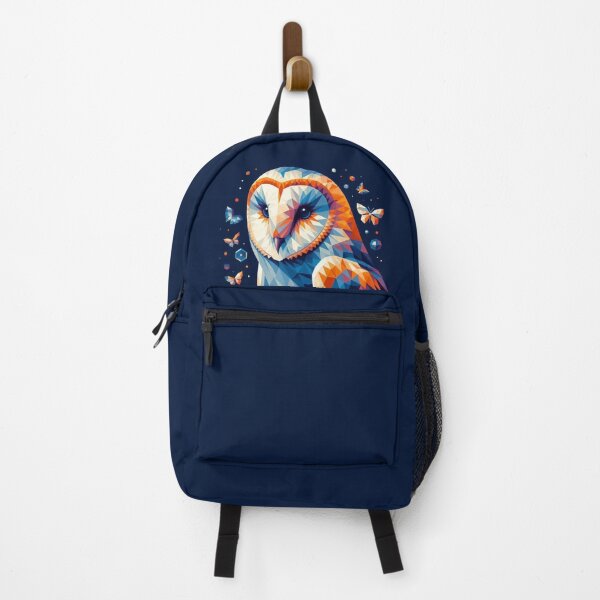 Item preview, Orange & Blue Graphic Owl designed and sold by BluesSketchbook.
