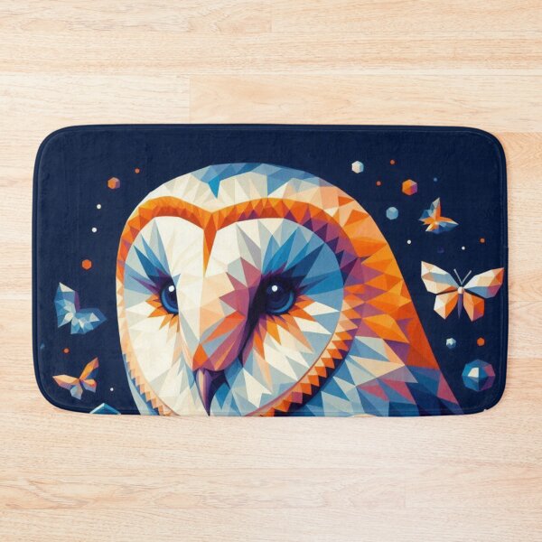 Item preview, Orange & Blue Graphic Owl designed and sold by BluesSketchbook.