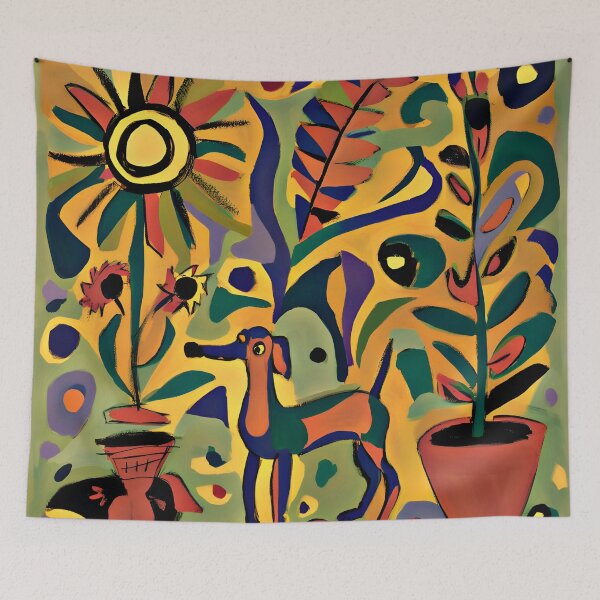 Item preview, Miro Inspired Abstract Surrealist Art  designed and sold by Sizani.