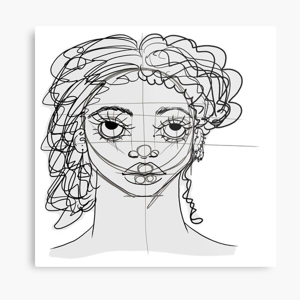 Item preview, monochrome portrait sketch designed and sold by Kalhanne.