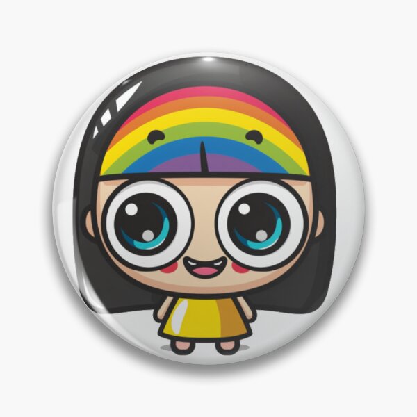 Item preview, Happy Vibes: Cute Rainbow Girl designed and sold by PurpleMoss.