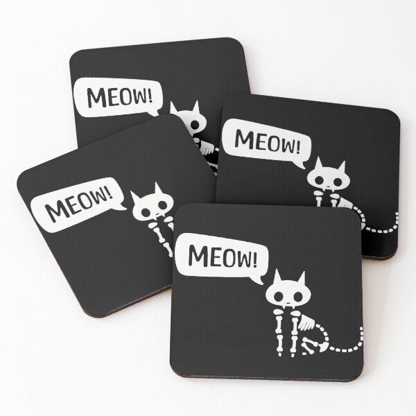 Item preview, Meow! Skeleton cat designed and sold by dmtdc.