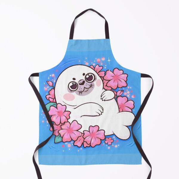 Item preview, Seal in the Sakura Flowers designed and sold by CherryPinkArt.