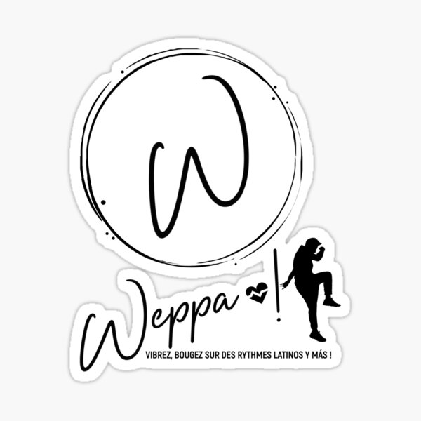 Artikel-Vorschau von Logo meiner Fitnessaktivität Weppa mit Personaje und Textfarbe Schwarz, designt und verkauft von Alva-Allatino.