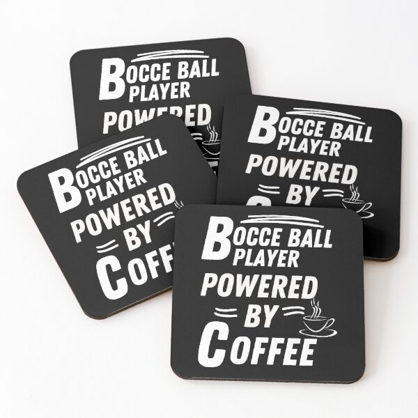 Item preview, Bocce ball player powered by coffee designed and sold by annoying-shirts.