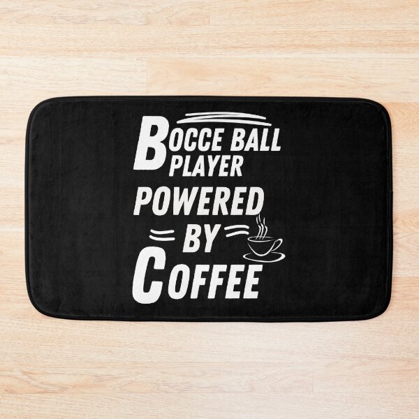 Item preview, Bocce ball player powered by coffee designed and sold by annoying-shirts.