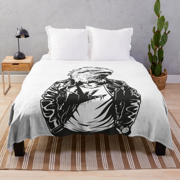 Item preview, Eagle headed man, rock band , black and white designed and sold by MagicColorPrint.