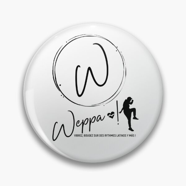 Item preview, Logo of my fitness activity Weppa with personaje and text color black designed and sold by Alva-Allatino.