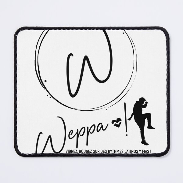 Item preview, Logo of my fitness activity Weppa with personaje and text color black designed and sold by Alva-Allatino.