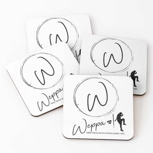 Item preview, Logo of my fitness activity Weppa with personaje and text color black designed and sold by Alva-Allatino.