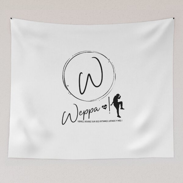 Item preview, Logo of my fitness activity Weppa with personaje and text color black designed and sold by Alva-Allatino.