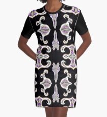 Space Ships Graphic T-Shirt Dress