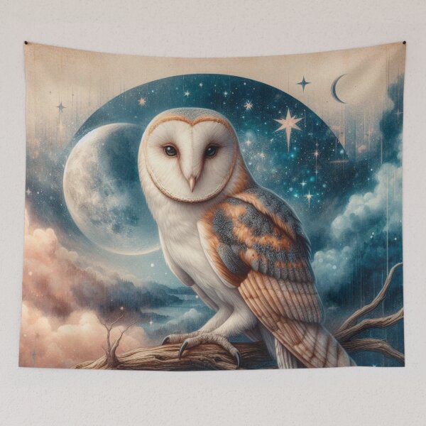 Item preview, Rustic Night Time Owl designed and sold by BluesSketchbook.