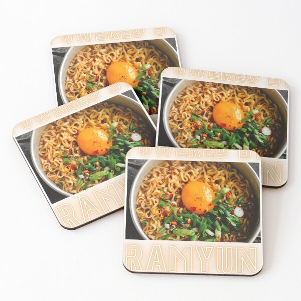 Item preview, Powered By Ramyun Korean Food Kpop Kdrama Sticker Sheet Graphic designed and sold by socialarmour.