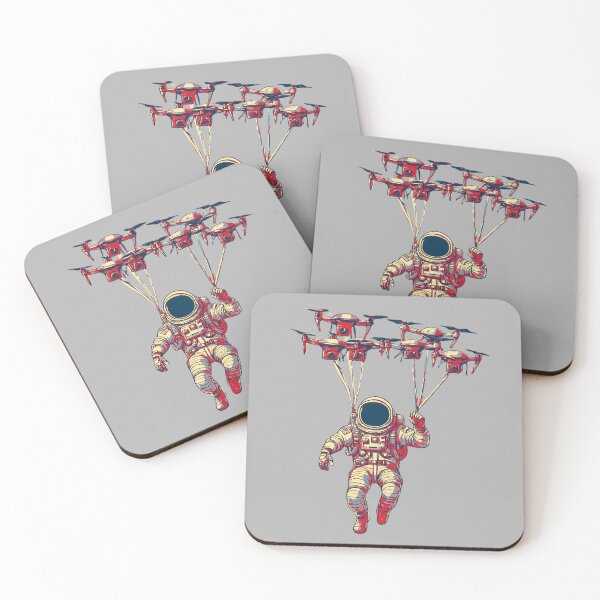 Item preview, Astronaut Flying With Drones designed and sold by TrueArtsStore.