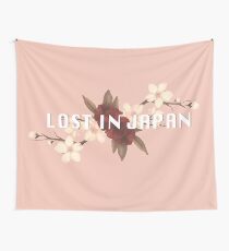 Lost In Japan Flower Wall Tapestry