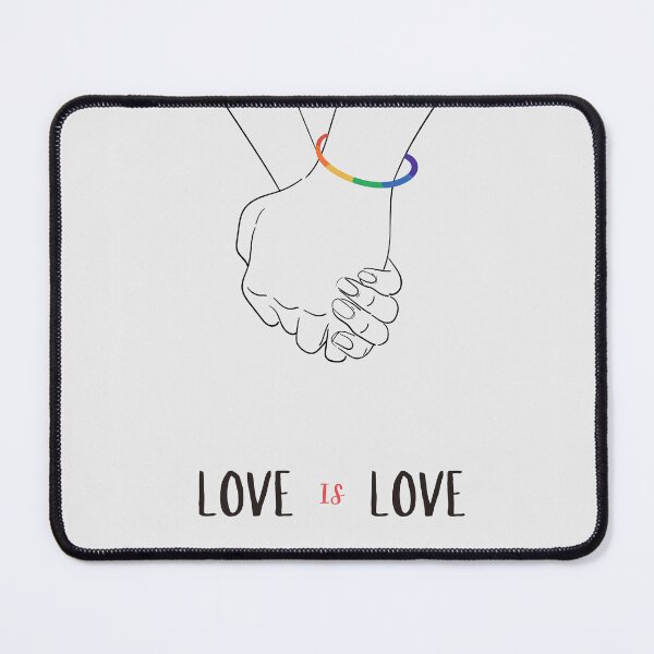 Item preview, Love Is Love LGBT Poster Print, Digital Wall Art, Printable poster, ad, Pride Digital Poster, Holding Hands Print designed and sold by GorXena.