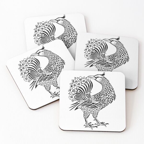 Item preview,  Line Thai No.4 birds thai style traditional Drawing Tattoo design Thai pattern  art designed and sold by Bspaces.