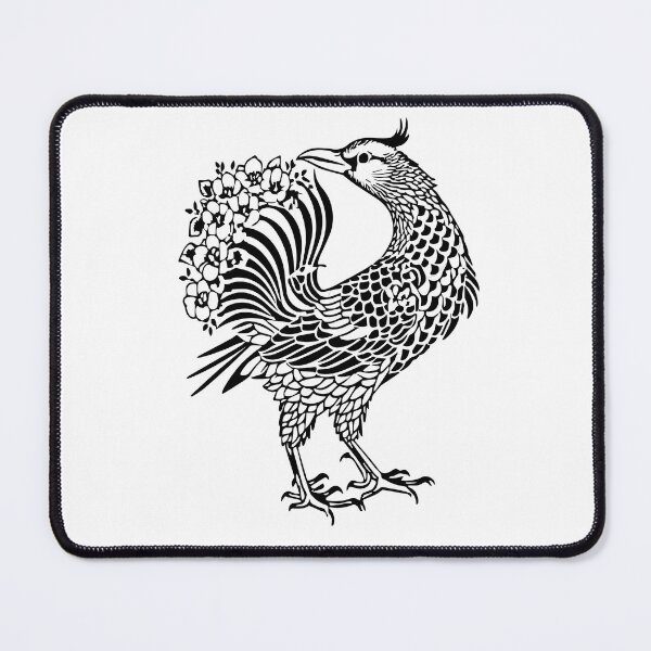 Item preview, Line Thai No.4 birds thai style traditional Drawing Tattoo design Thai pattern art designed and sold by Bspaces.