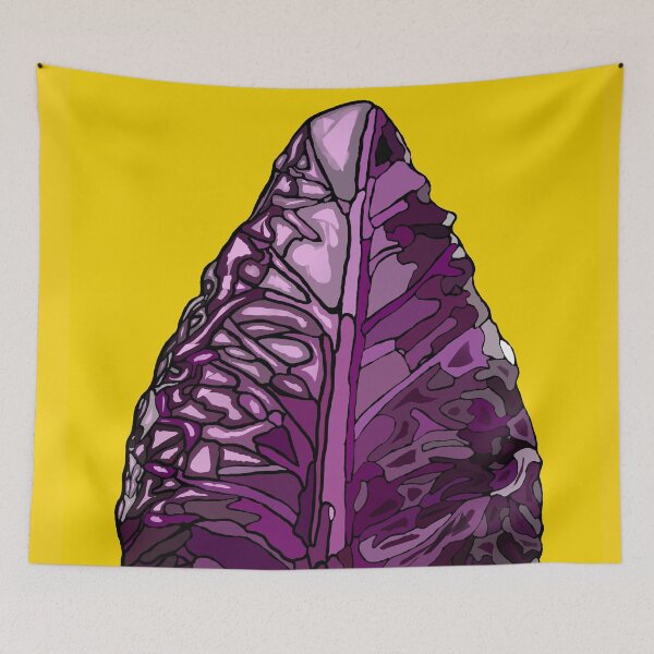 Item preview, Cavolo viola giallo verdura pop art designed and sold by Freakyart24.