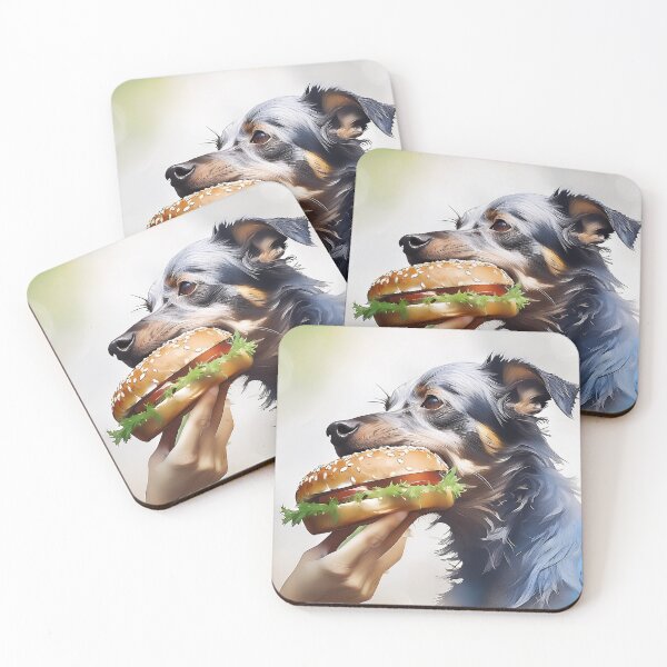 Item preview, Dog eats burger designed and sold by FaddyFog.