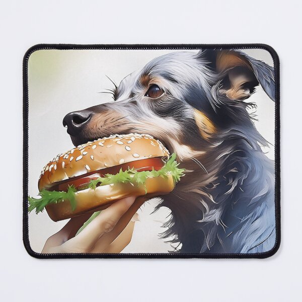 Item preview, Dog eats burger designed and sold by FaddyFog.