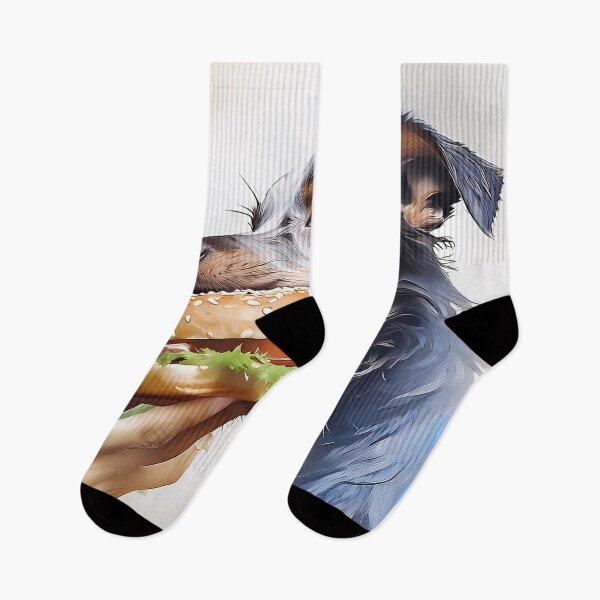 Item preview, Dog eats burger designed and sold by FaddyFog.