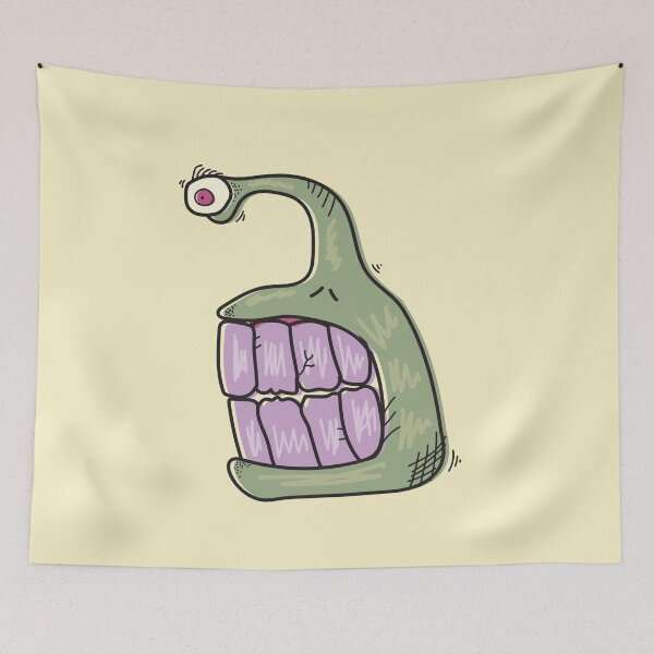 Item preview, Purple Tooth Monster illustration in Weirdtual Reality designed and sold by Weirdtual.