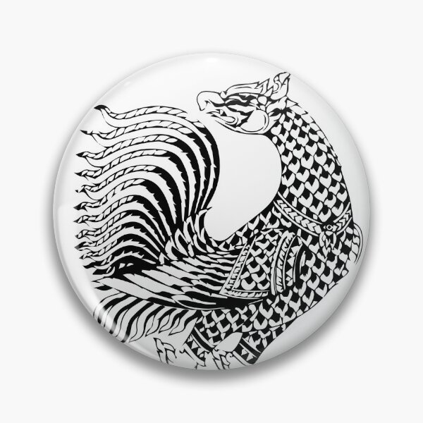 Item preview,  Line Thai No.5 birds thai style traditional Drawing Tattoo design Thai pattern  art designed and sold by Bspaces.